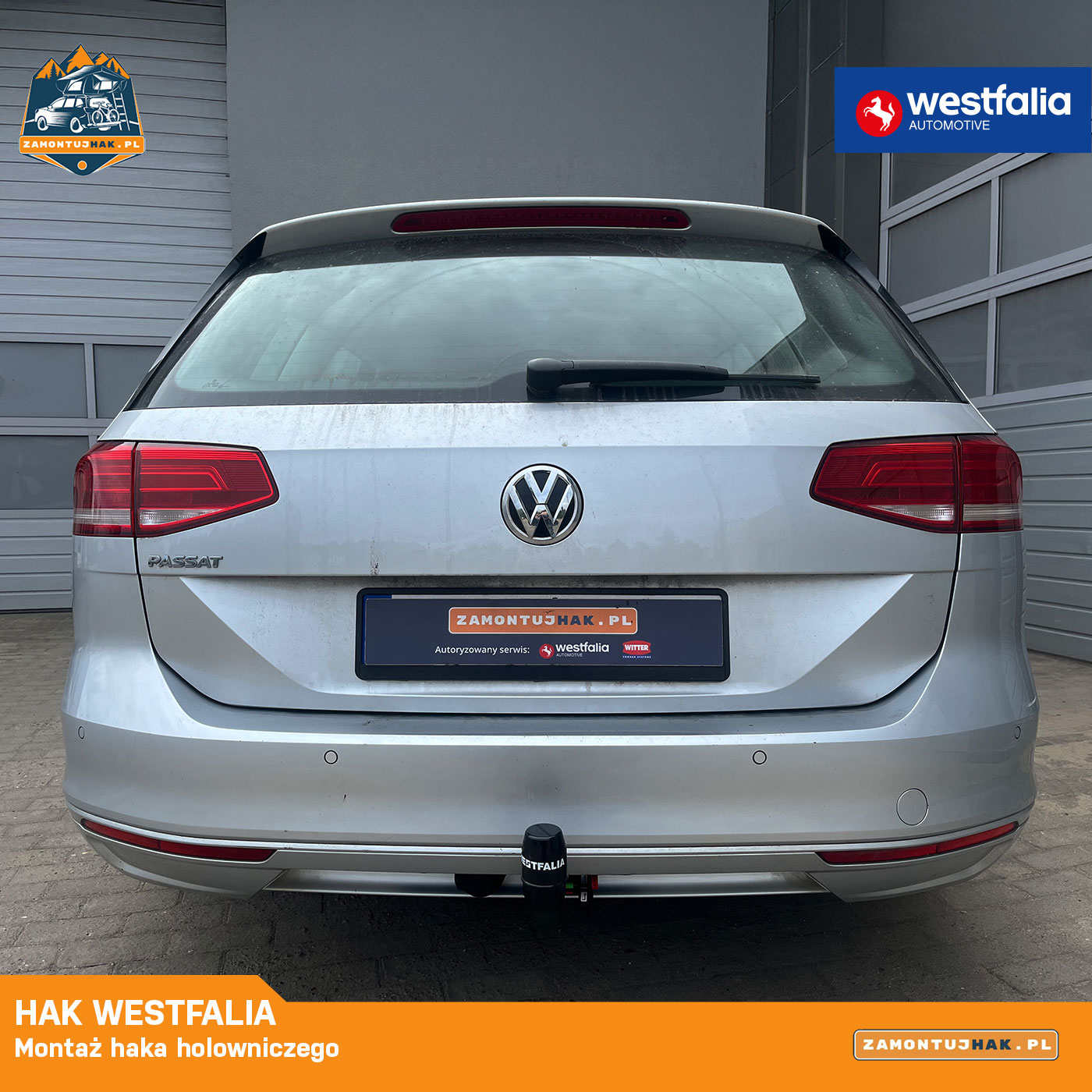 Montaż haka Westfalia w VW Passat wykonany przez ZamontujHak.pl
